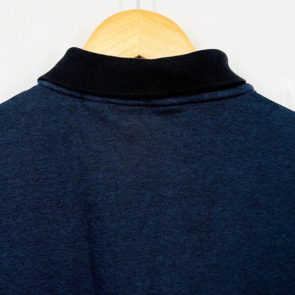 Calvin Klein Colorblocked Polo shirt Navy Combo, Size Small, Collar Snap close - Picture 6 of 9